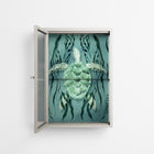 Turtle With Kelp - Wall Cabinet - Katie O’Shea - Pebble - Reeded glass
