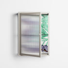 Tulips Purple - Wall Cabinet - Katie O’Shea - Pebble - Reeded glass