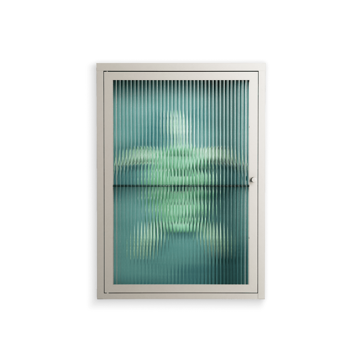 Turtle Without Kelp - Wall Cabinet - Katie O’Shea - Pebble - Reeded glass