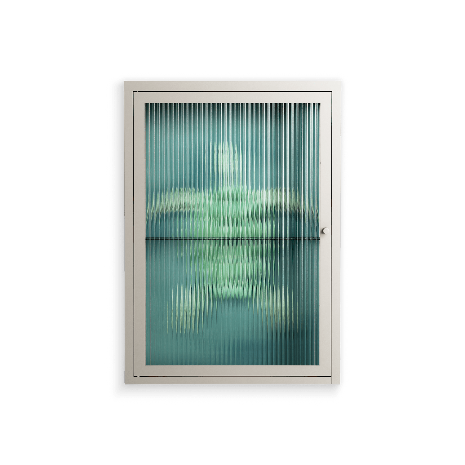 Turtle Without Kelp - Wall Cabinet - Katie O’Shea - Pebble - Reeded glass