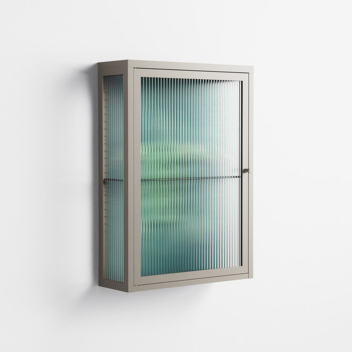 Turtle Without Kelp - Wall Cabinet - Katie O’Shea - Pebble - Reeded glass