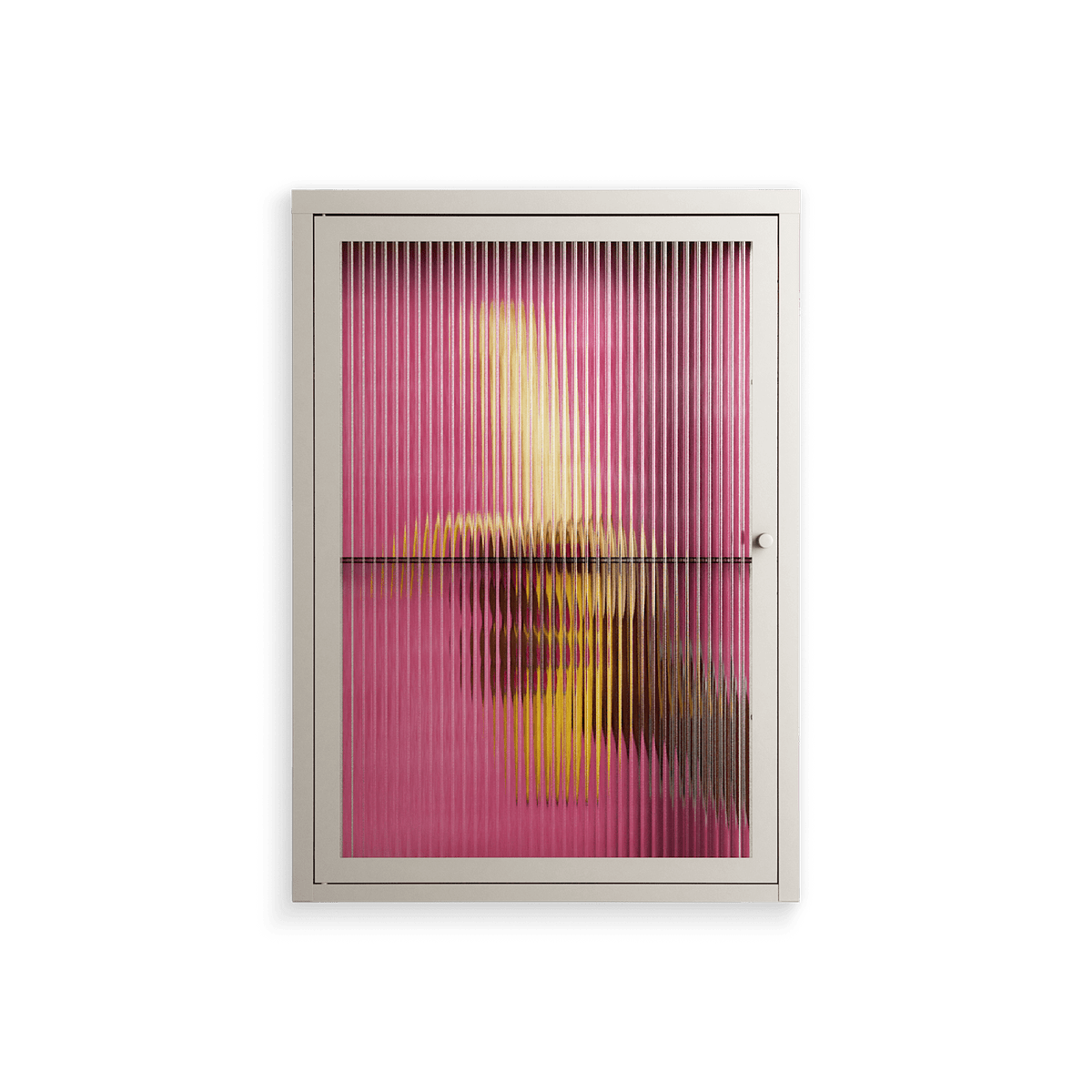 Banana - Wall Cabinet - Raissa Oltmanns - Pebble - Reeded glass
