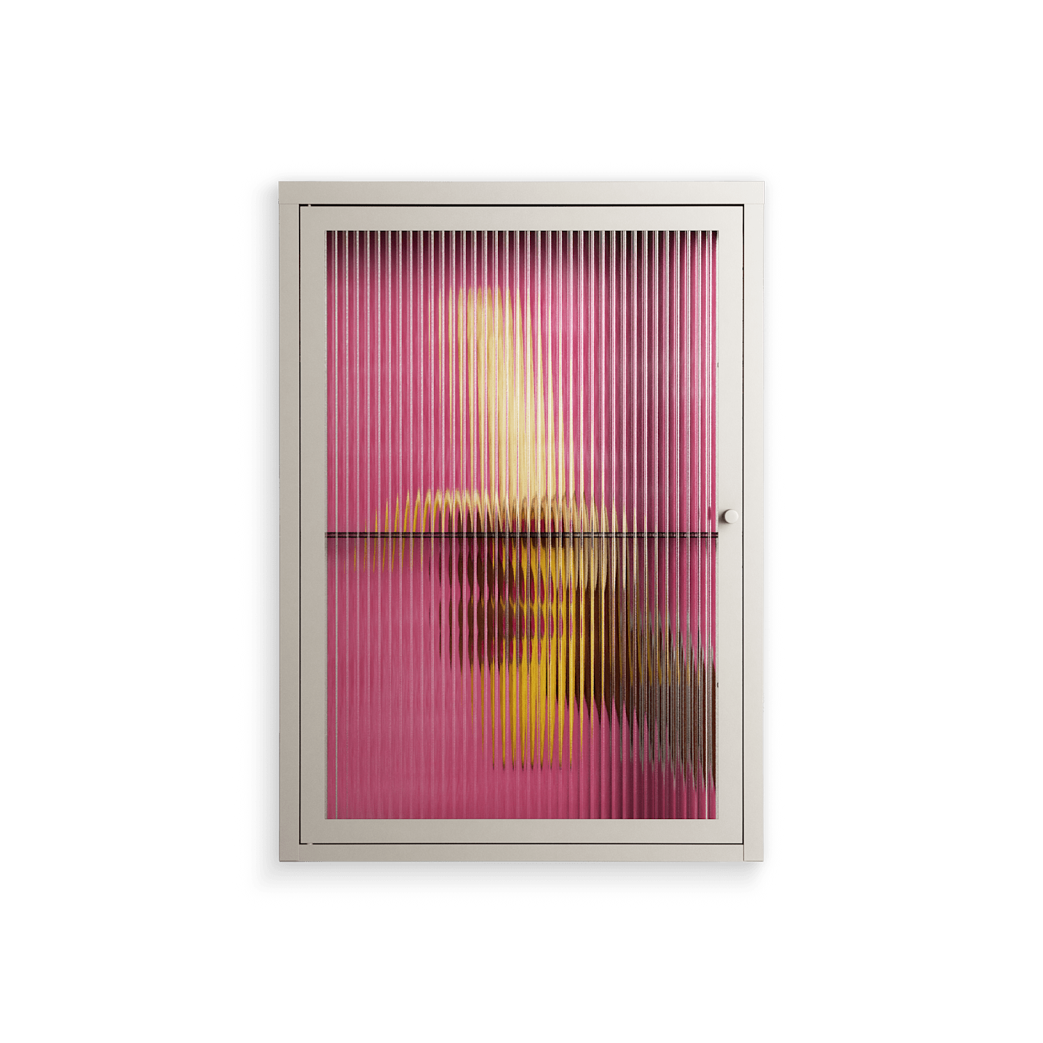 Banana - Wall Cabinet - Raissa Oltmanns - Pebble - Reeded glass