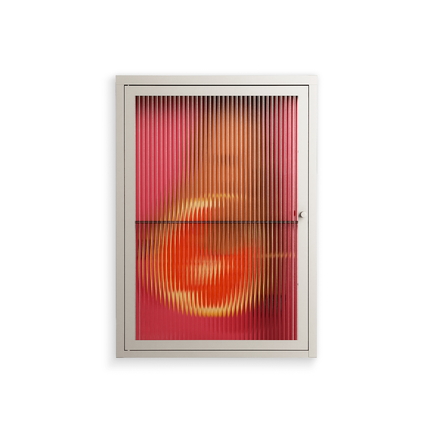 Fruit Love Pink - Wall Cabinet - Raissa Oltmanns - Pebble - Reeded glass