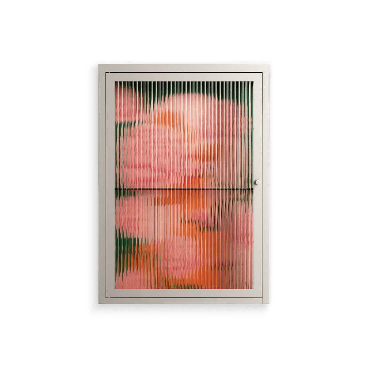 Inside Flowers - Wall Cabinet - Raissa Oltmanns - Pebble - Reeded glass
