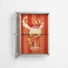 Drink And Cherries - Wall Cabinet - Raissa Oltmanns - Pebble - Reeded glass