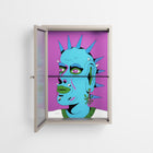 Punkrocker - Wall Cabinet - Cezar Berje - Pebble - Reeded glass