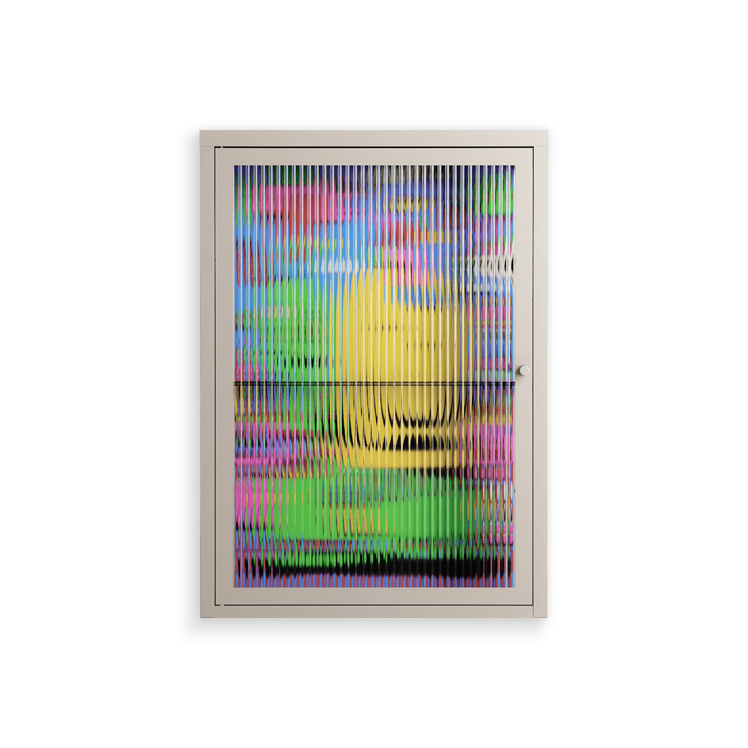 Go Slow - Wall Cabinet - Cezar Berje - Pebble - Reeded glass