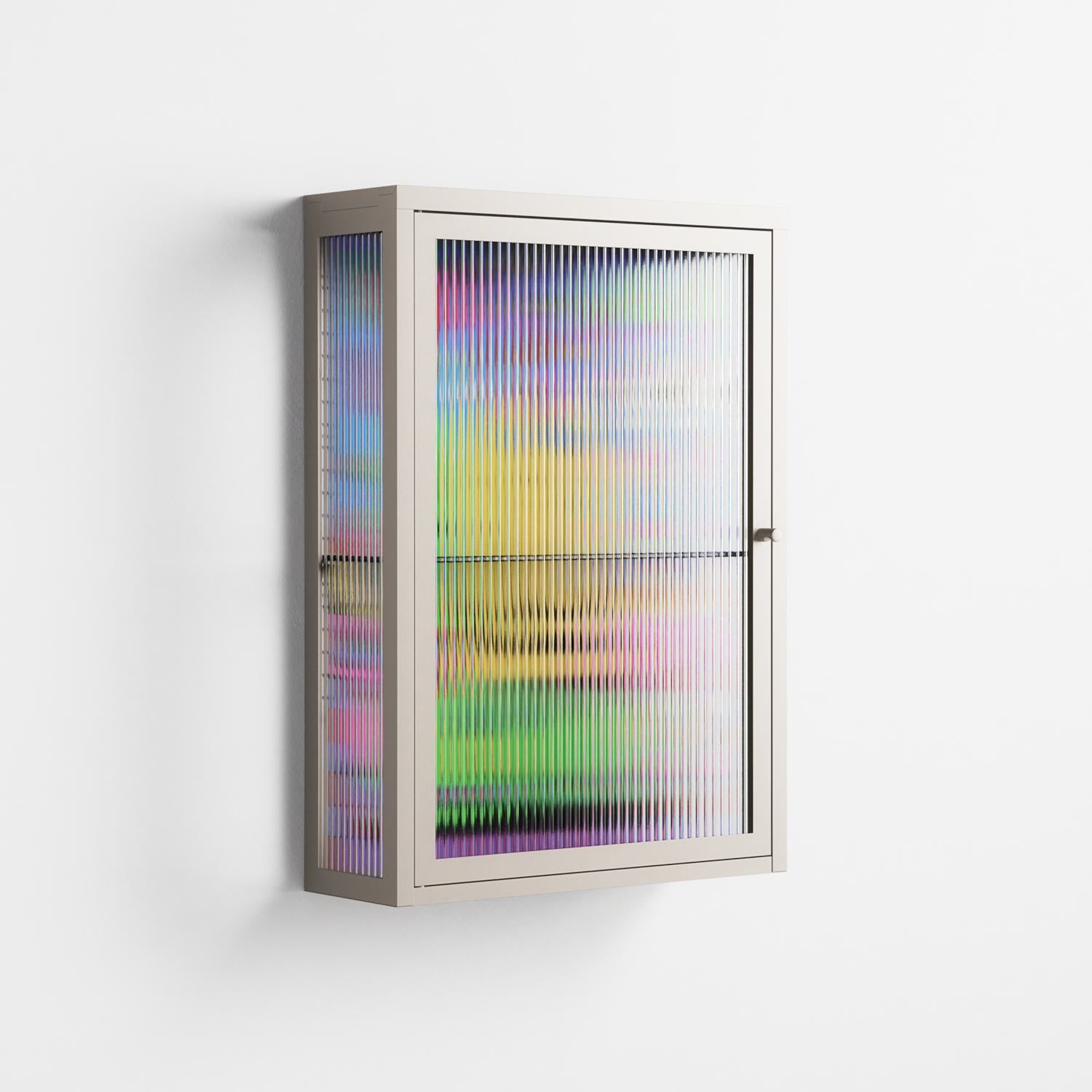 Go Slow - Wall Cabinet - Cezar Berje - Pebble - Reeded glass