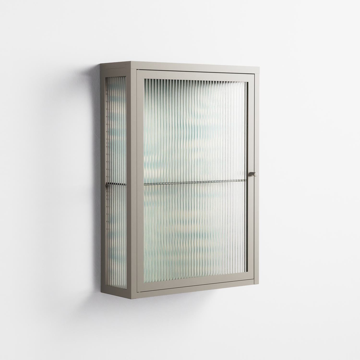 Epic Swirl - Wall Cabinet - Amy Suther - Pebble - Reeded glass