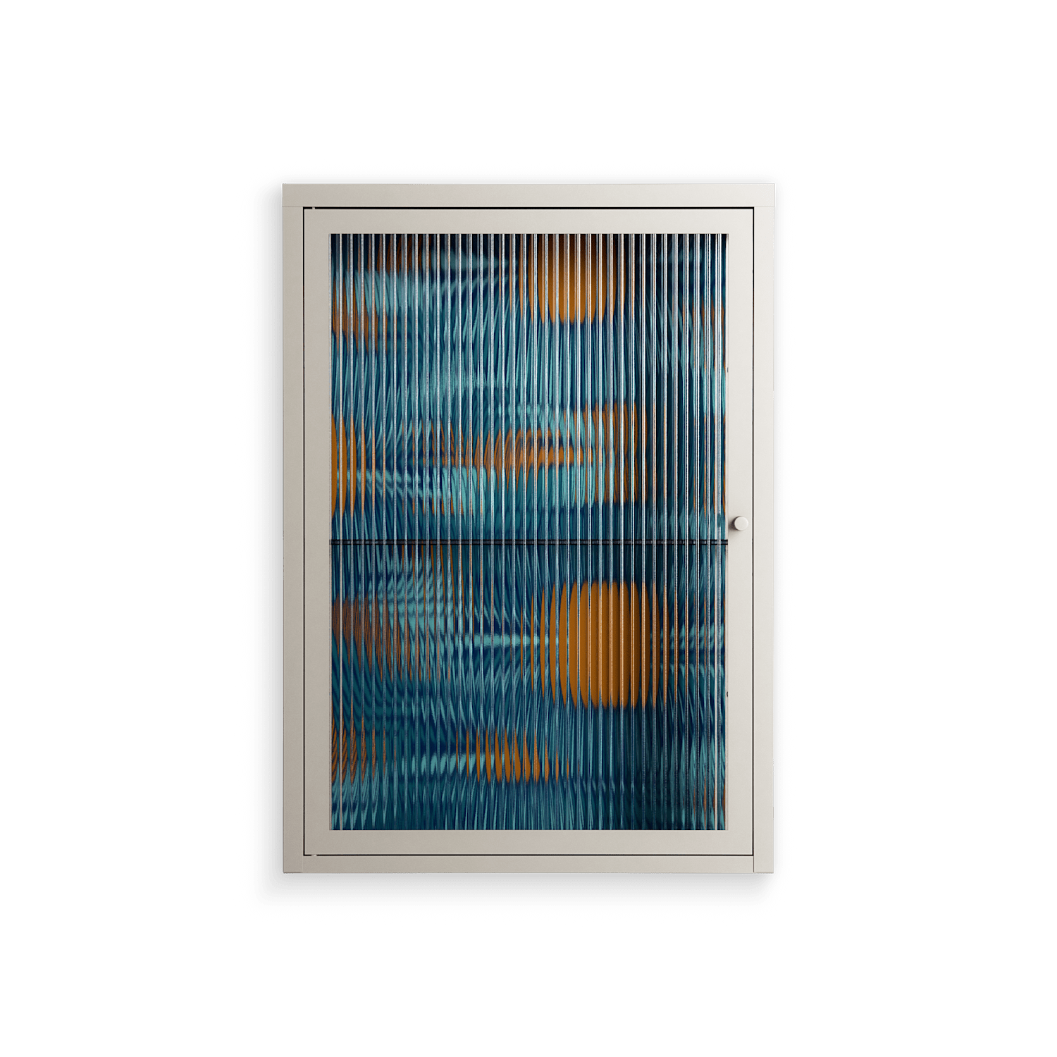 Bellis Bounty Blue - Wall Cabinet - Amy Suther - Pebble - Reeded glass