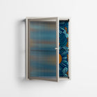 Bellis Bounty Blue - Wall Cabinet - Amy Suther - Pebble - Reeded glass