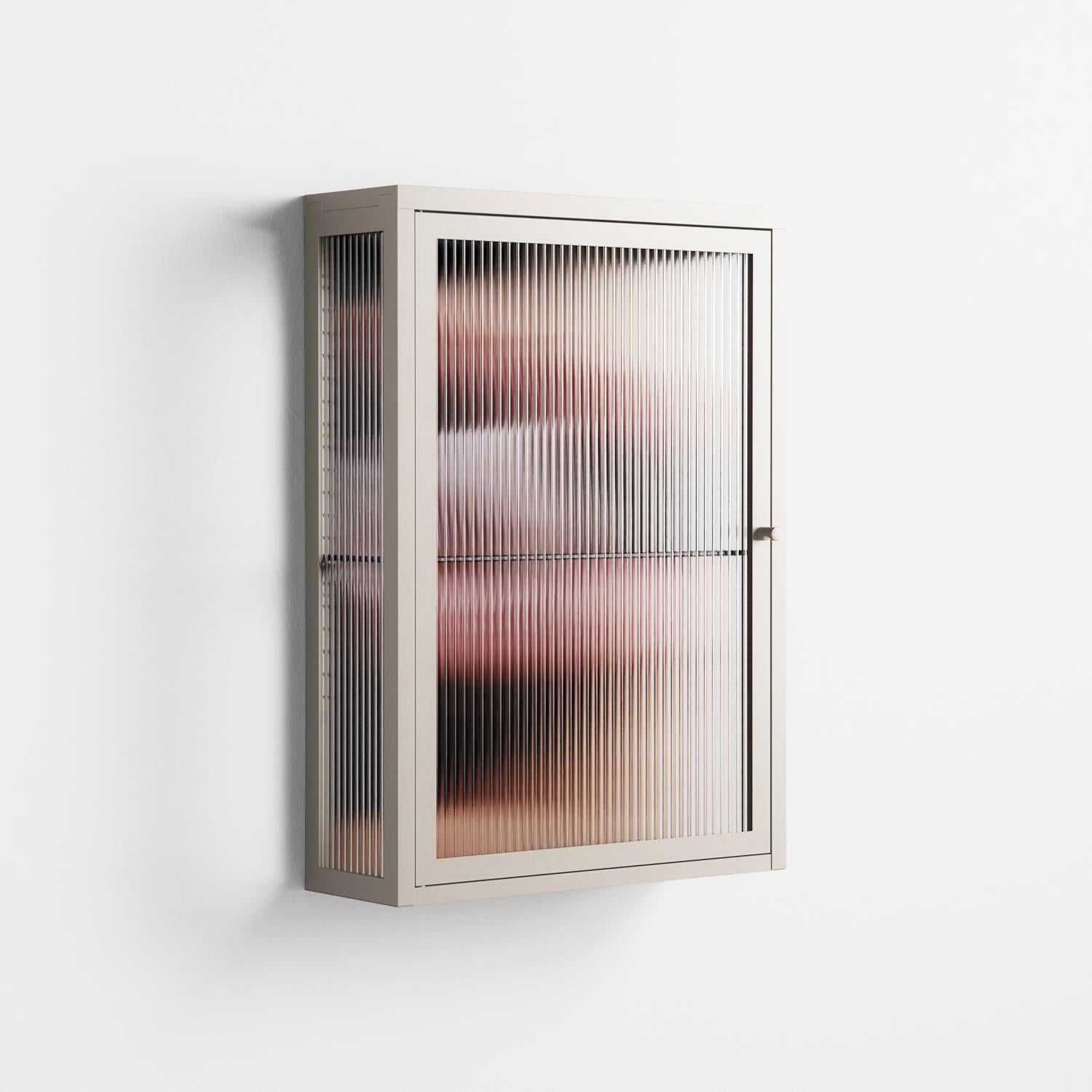 Blow - Wall Cabinet - Nadia Ryder - Pebble - Reeded glass