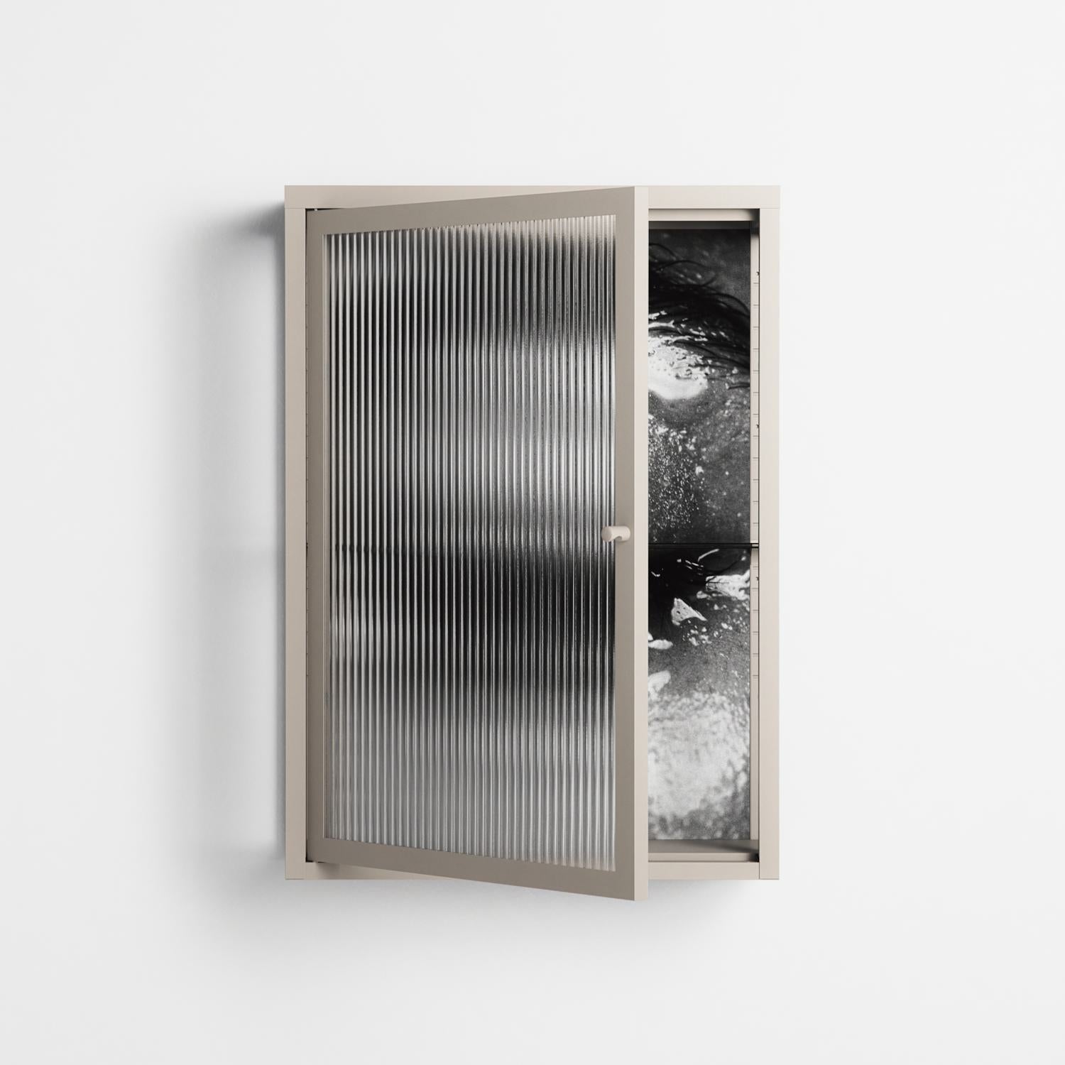 Gel - Wall Cabinet - Nadia Ryder - Pebble - Reeded glass