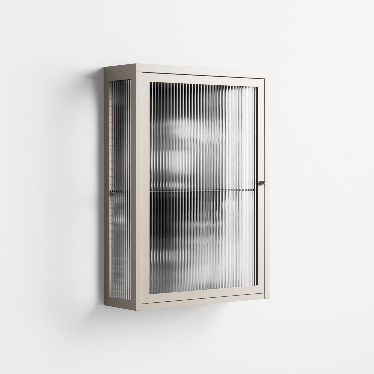 Gel - Wall Cabinet - Nadia Ryder - Pebble - Reeded glass