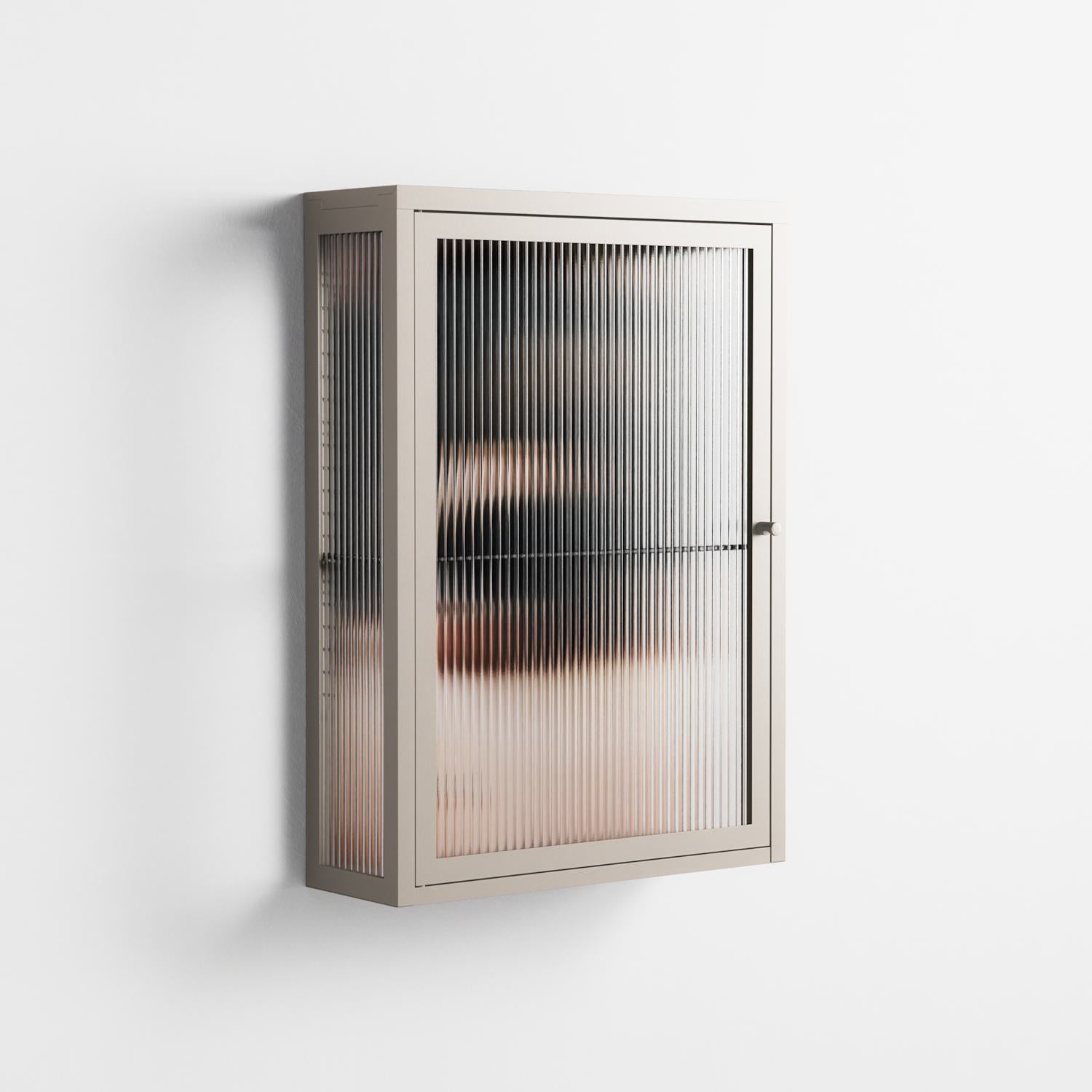 Gem - Wall Cabinet - Nadia Ryder - Pebble - Reeded glass
