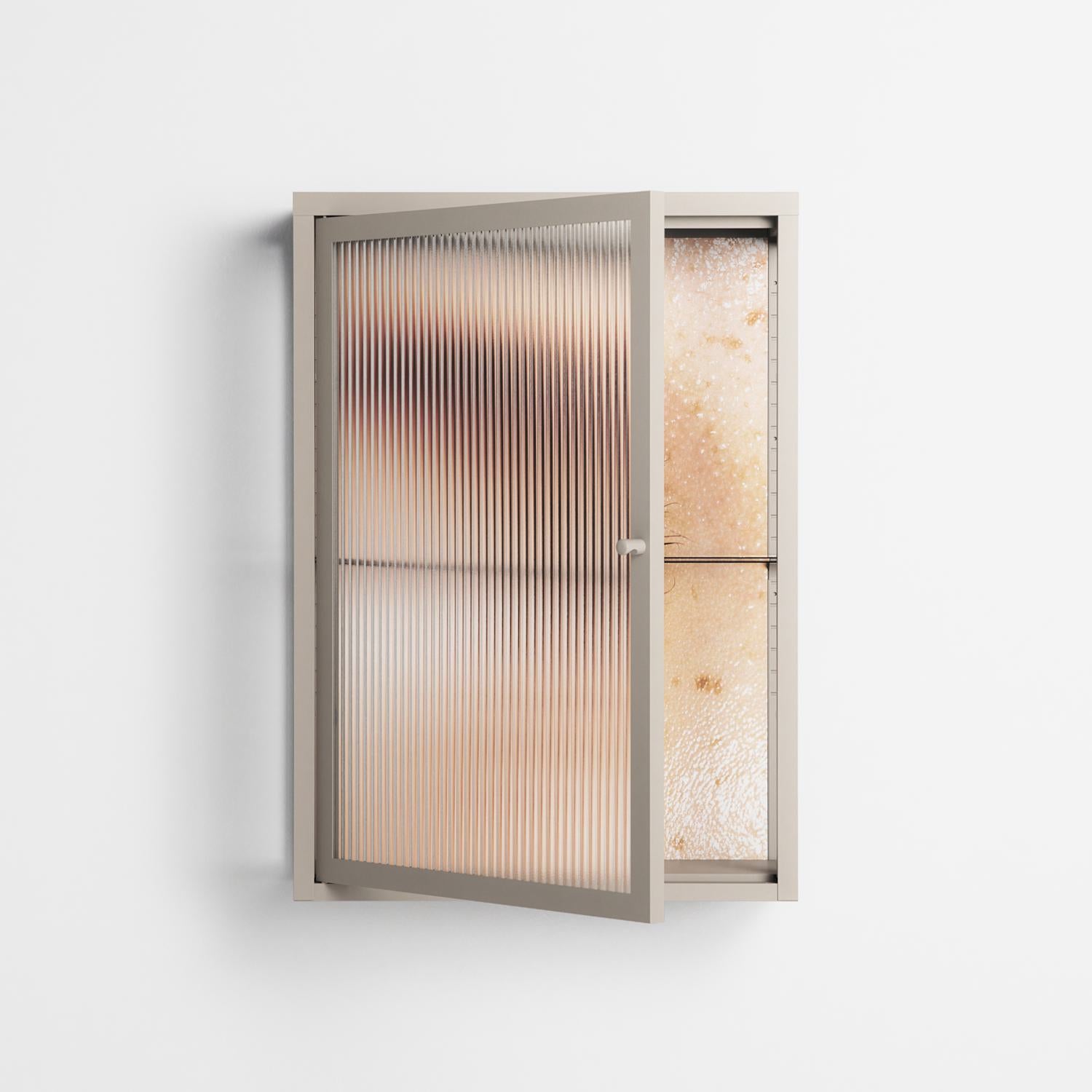 Glow - Wall Cabinet - Nadia Ryder - Pebble - Reeded glass