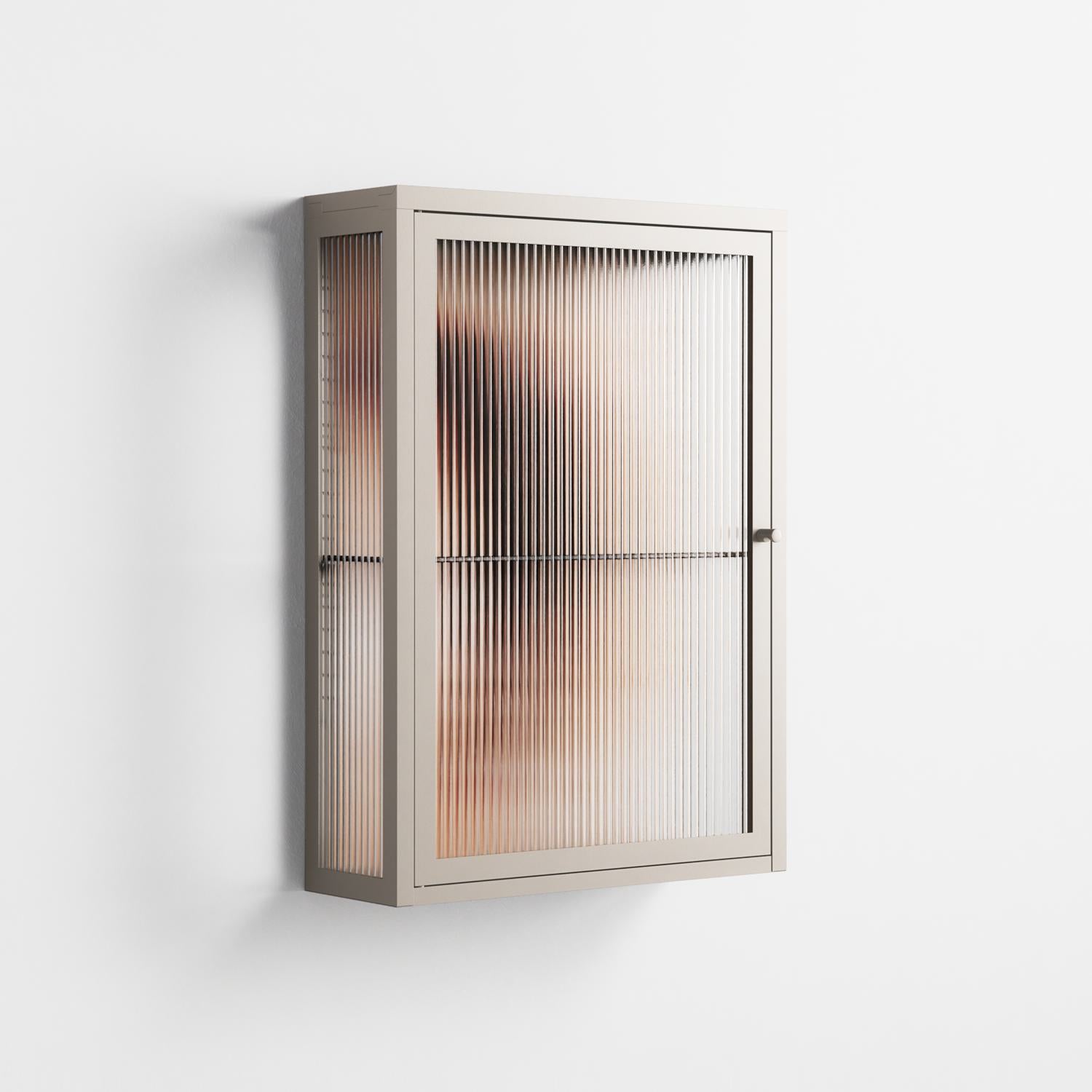 Glow - Wall Cabinet - Nadia Ryder - Pebble - Reeded glass