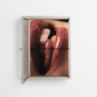 Red 2 - Wall Cabinet - Nadia Ryder - Pebble - Reeded glass
