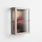 Red 4 - Wall Cabinet - Nadia Ryder - Pebble - Reeded glass
