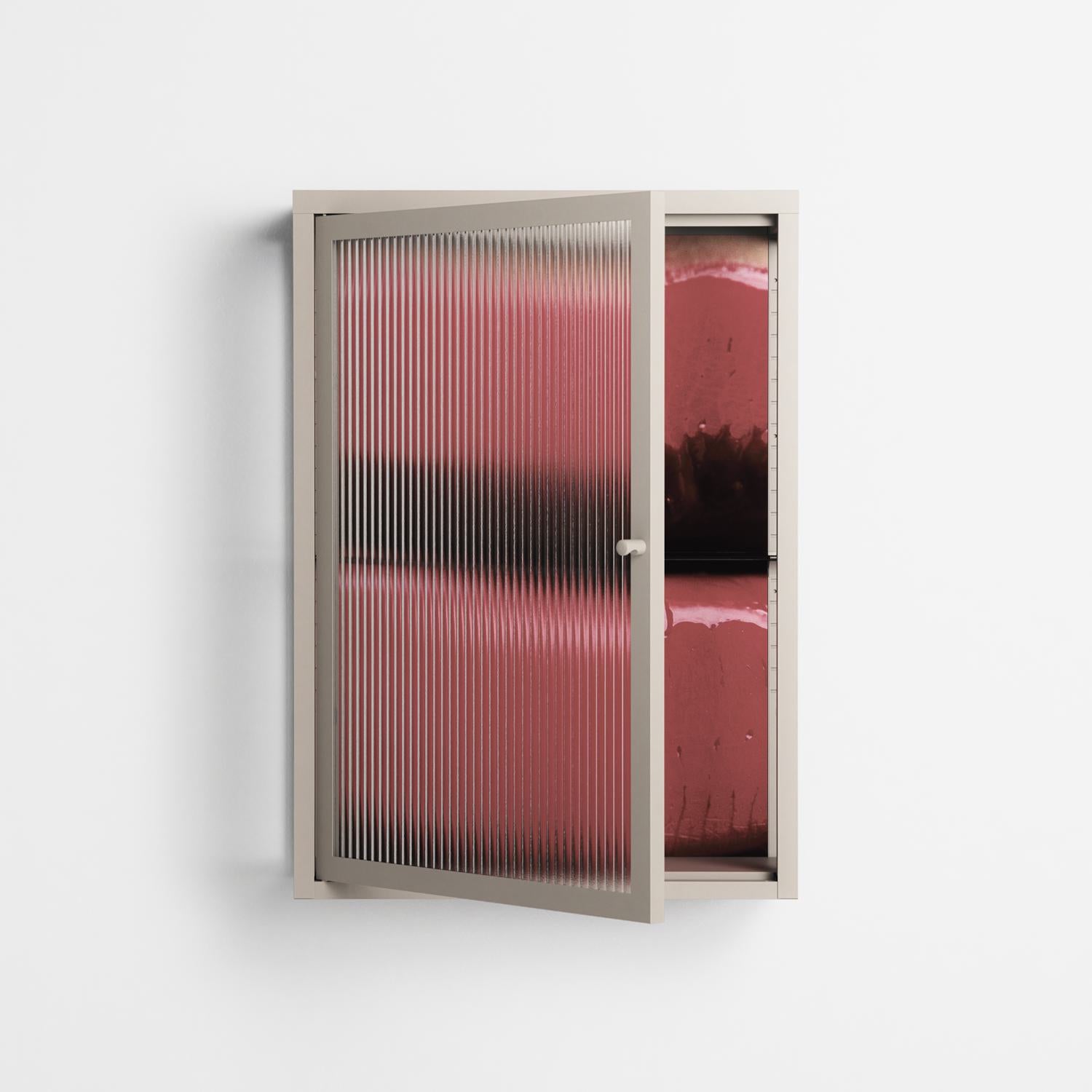 Squish - Wall Cabinet - Nadia Ryder - Pebble - Reeded glass