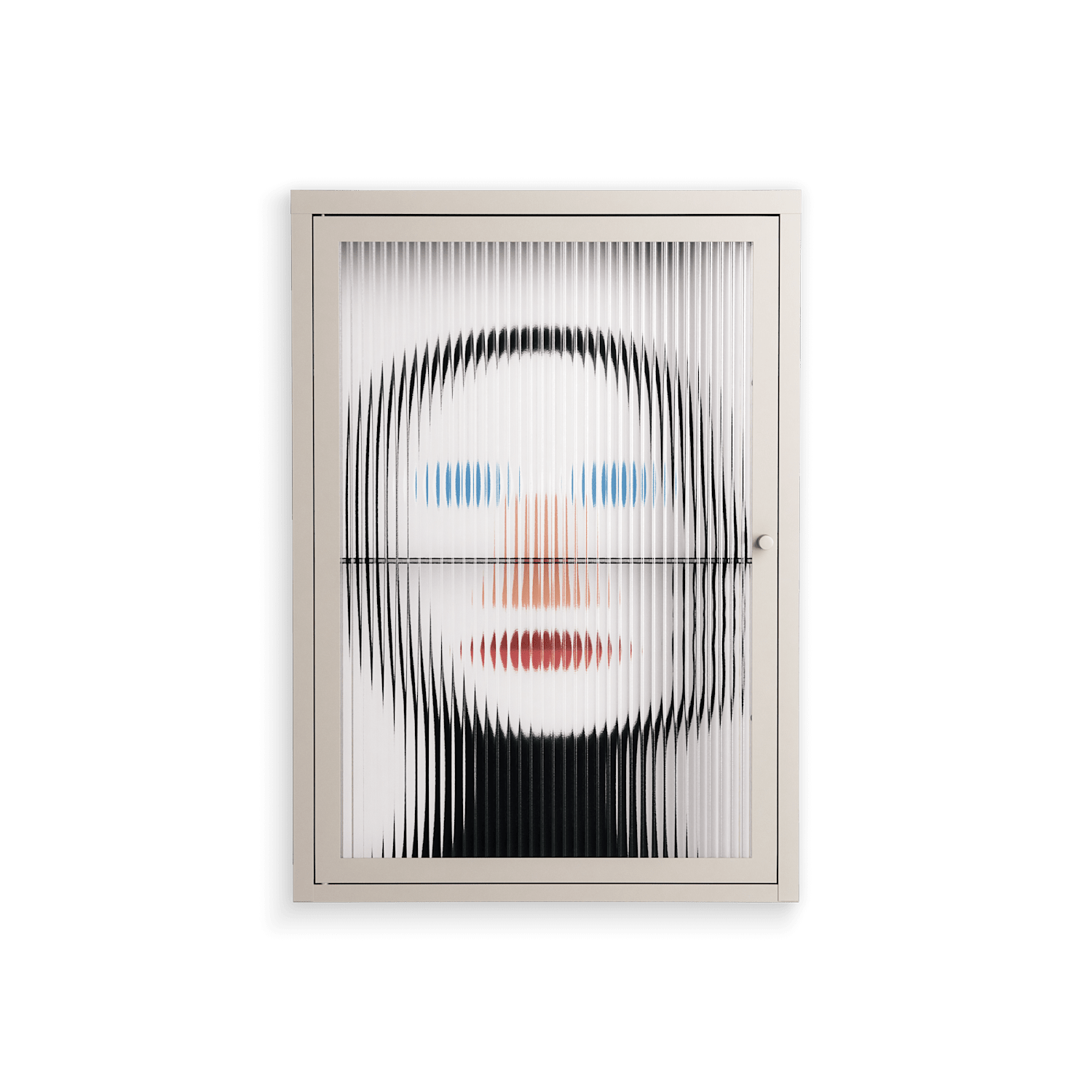 En_Suspend - Wall Cabinet - David Vanadia - Pebble - Reeded glass