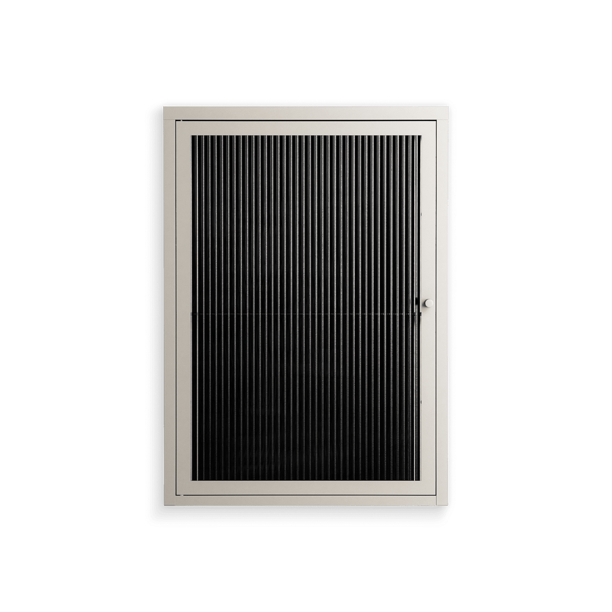 The Single Color - Wall Cabinet - Craig Watkins - Pebble - Reeded glass