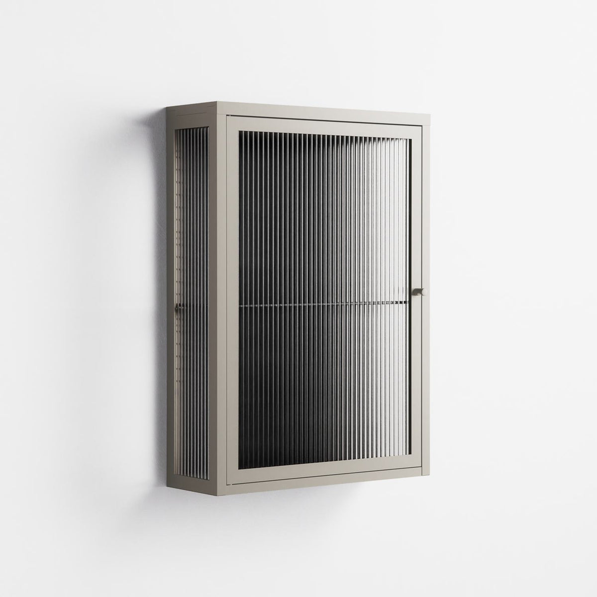 The Single Color - Wall Cabinet - Craig Watkins - Pebble - Reeded glass