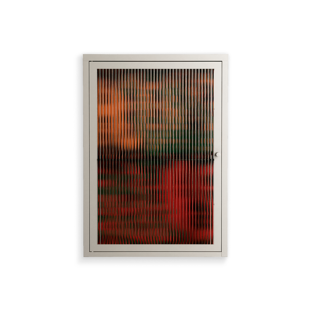 Hours - Wall Cabinet - Oluwasheyi Adebayo - Pebble - Reeded glass