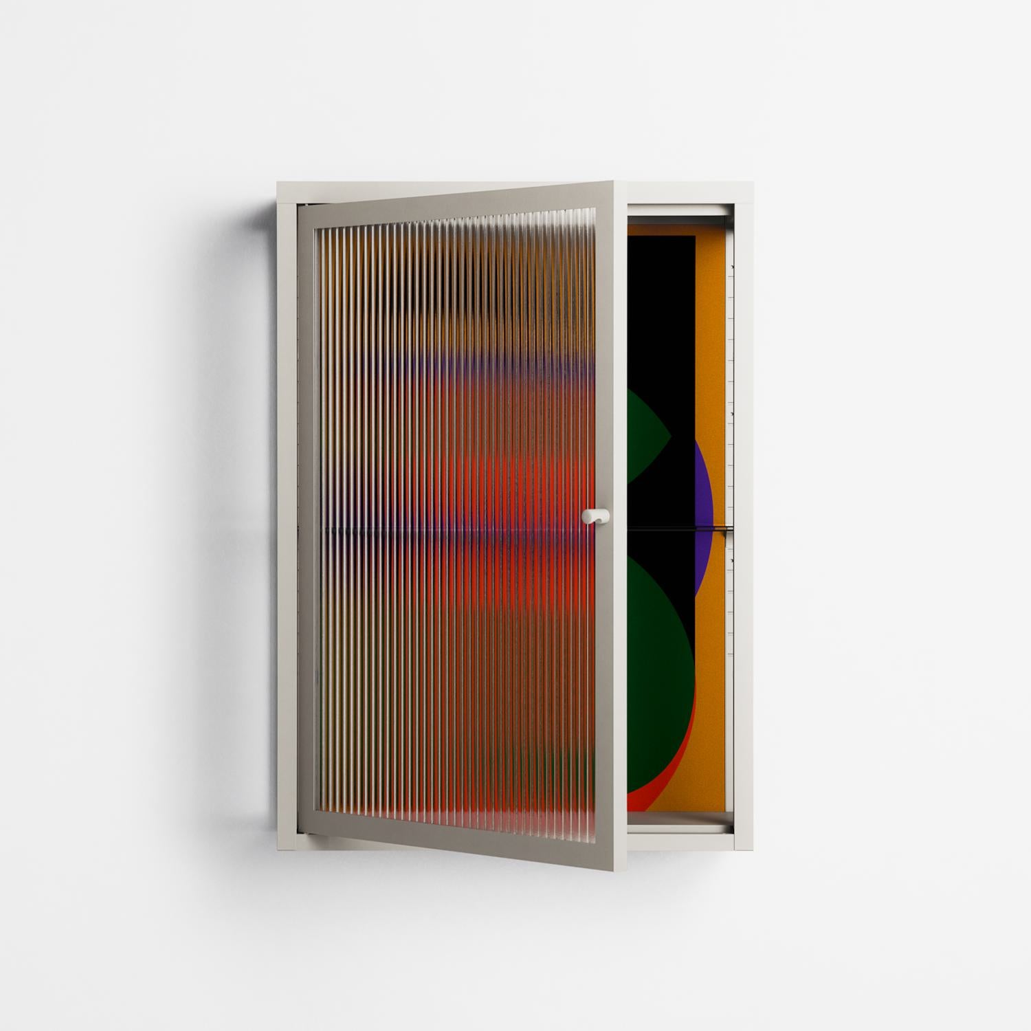 JJ - Wall Cabinet - Oluwasheyi Adebayo - Pebble - Reeded glass