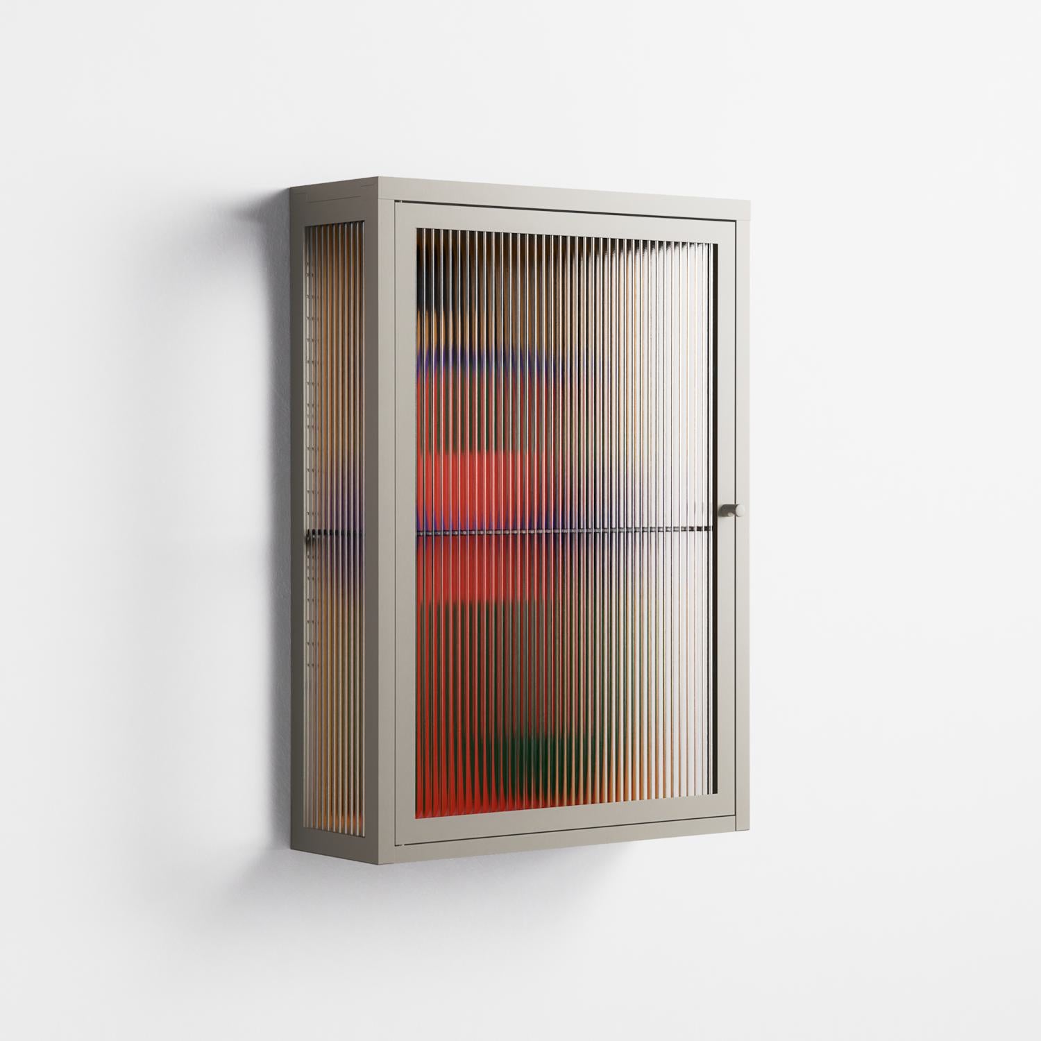 JJ - Wall Cabinet - Oluwasheyi Adebayo - Pebble - Reeded glass