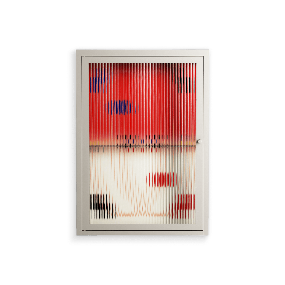 Parallel Mirage - Wall Cabinet - Oluwasheyi Adebayo - Pebble - Reeded glass