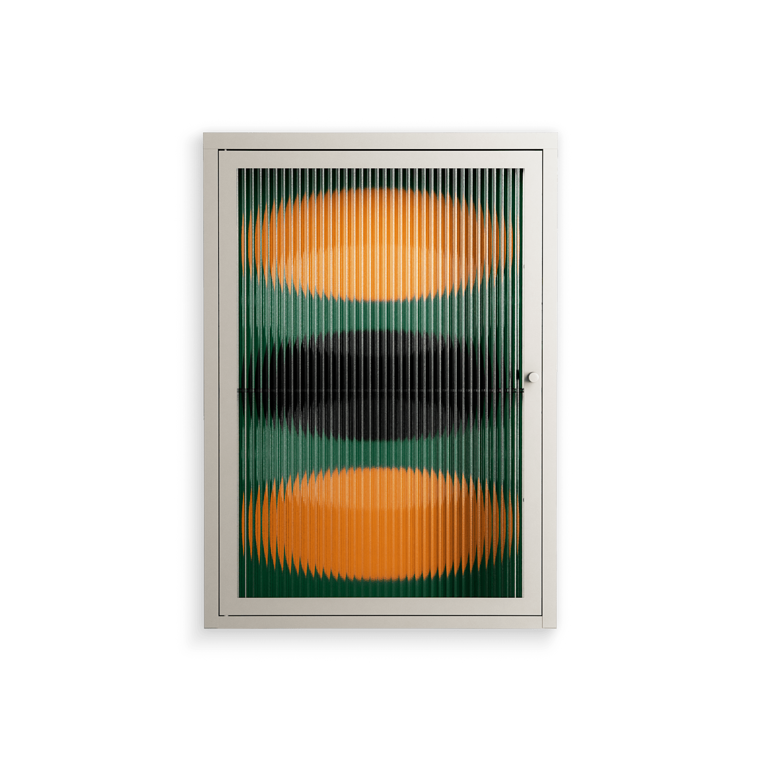 Soul Split - Wall Cabinet - Oluwasheyi Adebayo - Pebble - Reeded glass