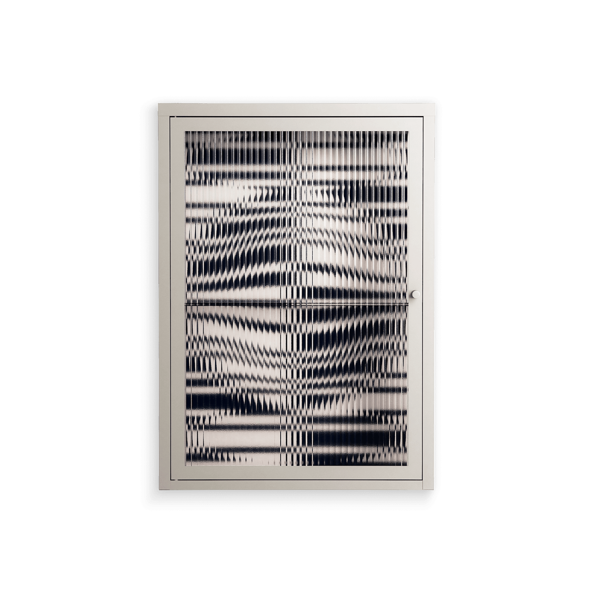 Wave Lens - Wall Cabinet - Oluwasheyi Adebayo - Pebble - Reeded glass