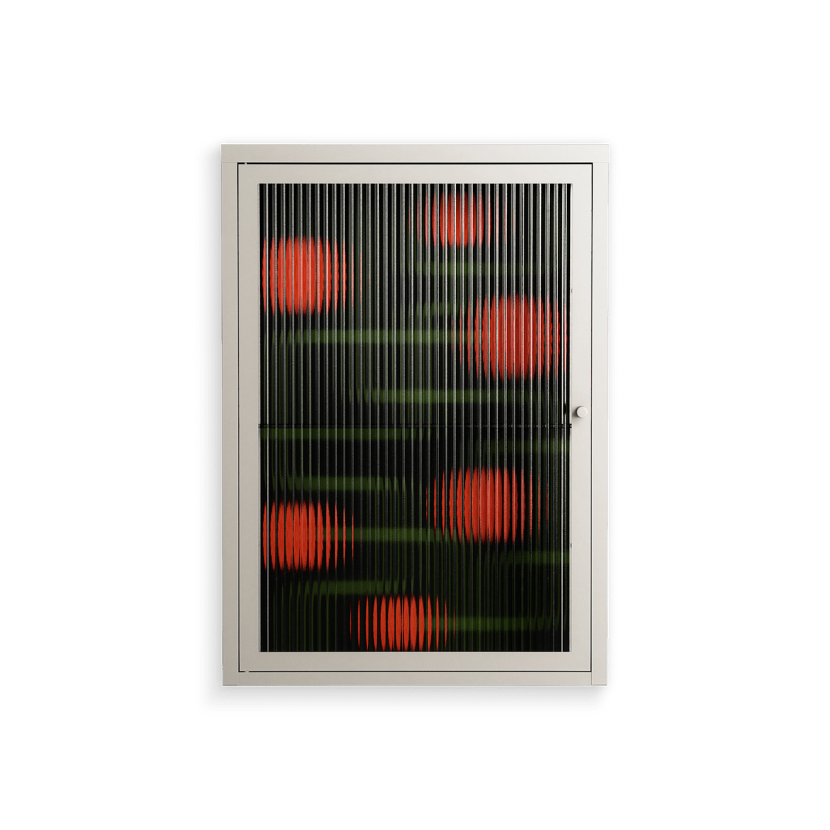 Floral Pipes - Wall Cabinet - Kristin Eriksson - Pebble - Reeded glass
