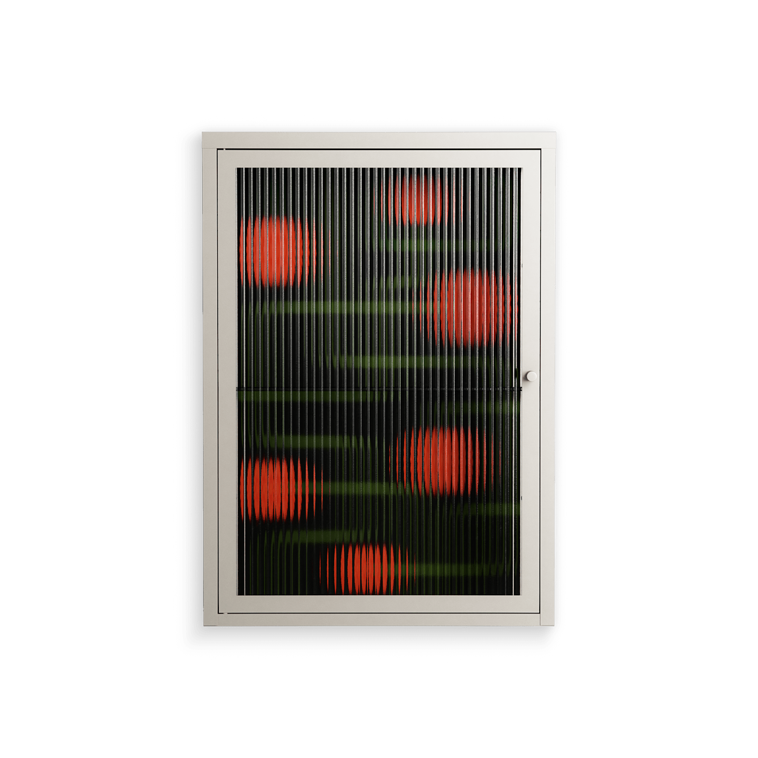 Floral Pipes - Wall Cabinet - Kristin Eriksson - Pebble - Reeded glass
