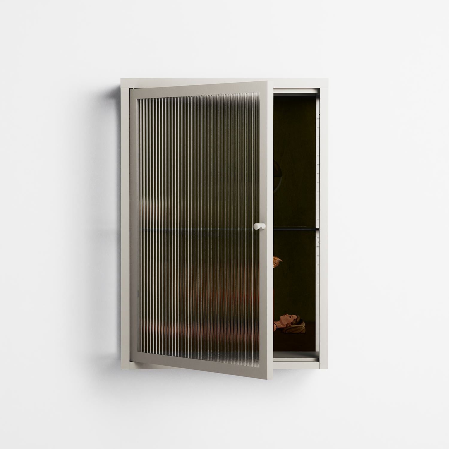 Friday Night Rituals - Wall Cabinet - Kristin Eriksson - Pebble - Reeded glass