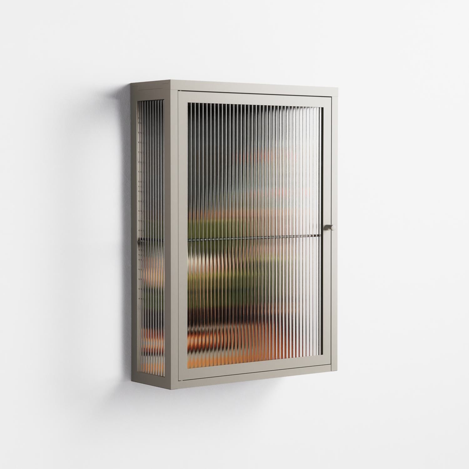 Waiting Game - Wall Cabinet - Kristin Eriksson - Pebble - Reeded glass