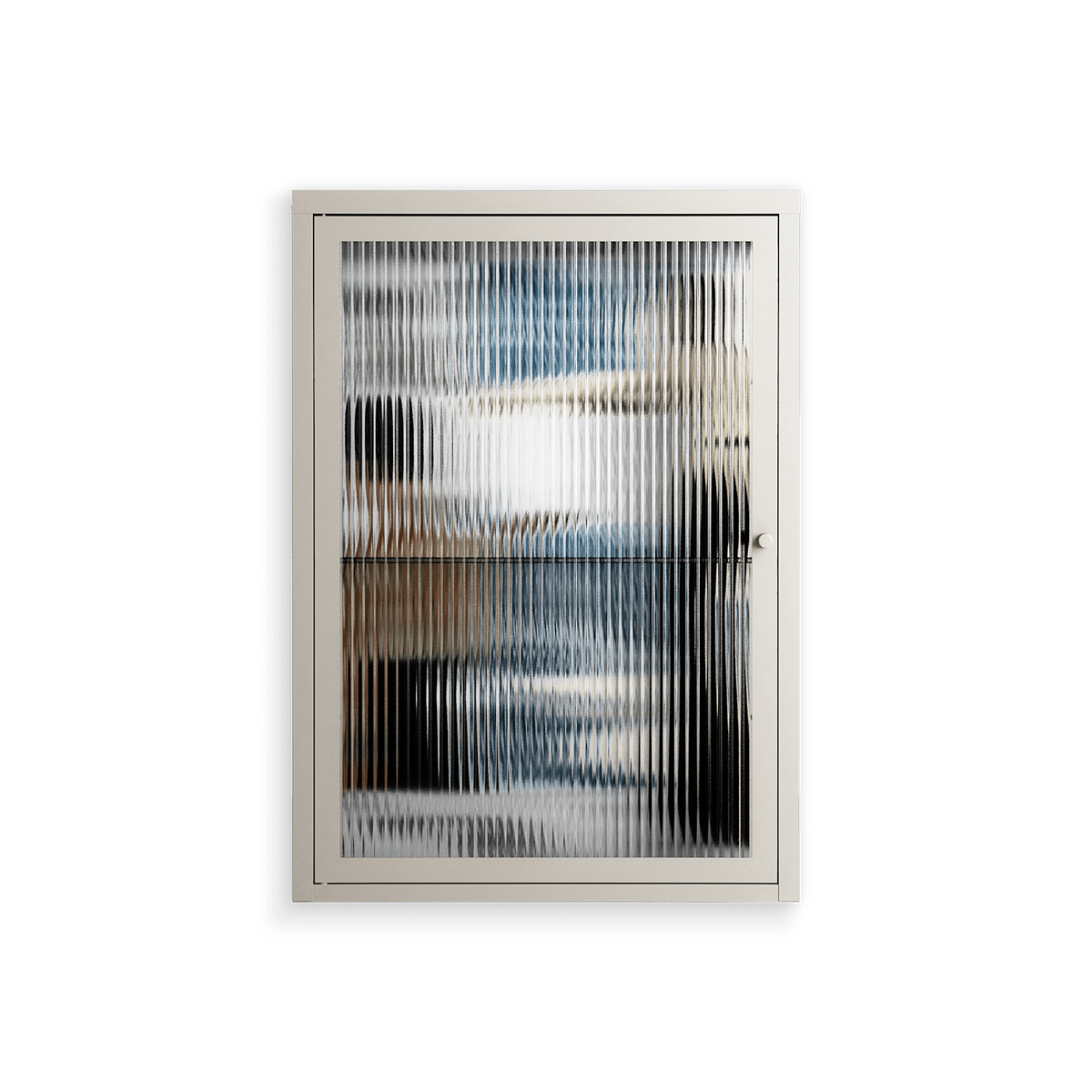 Balance - Wall Cabinet - Sophie Goudman-Peachey - Pebble - Reeded glass