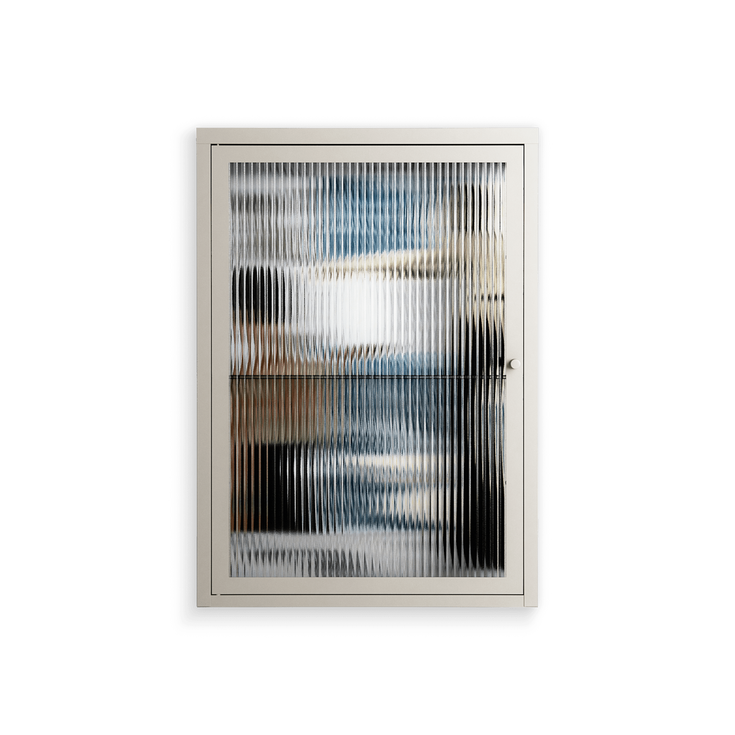 Balance - Wall Cabinet - Sophie Goudman-Peachey - Pebble - Reeded glass