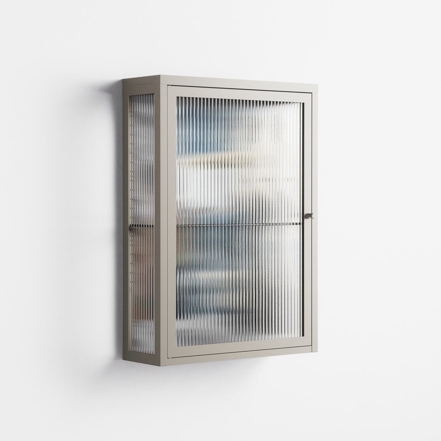 Balance - Wall Cabinet - Sophie Goudman-Peachey - Pebble - Reeded glass