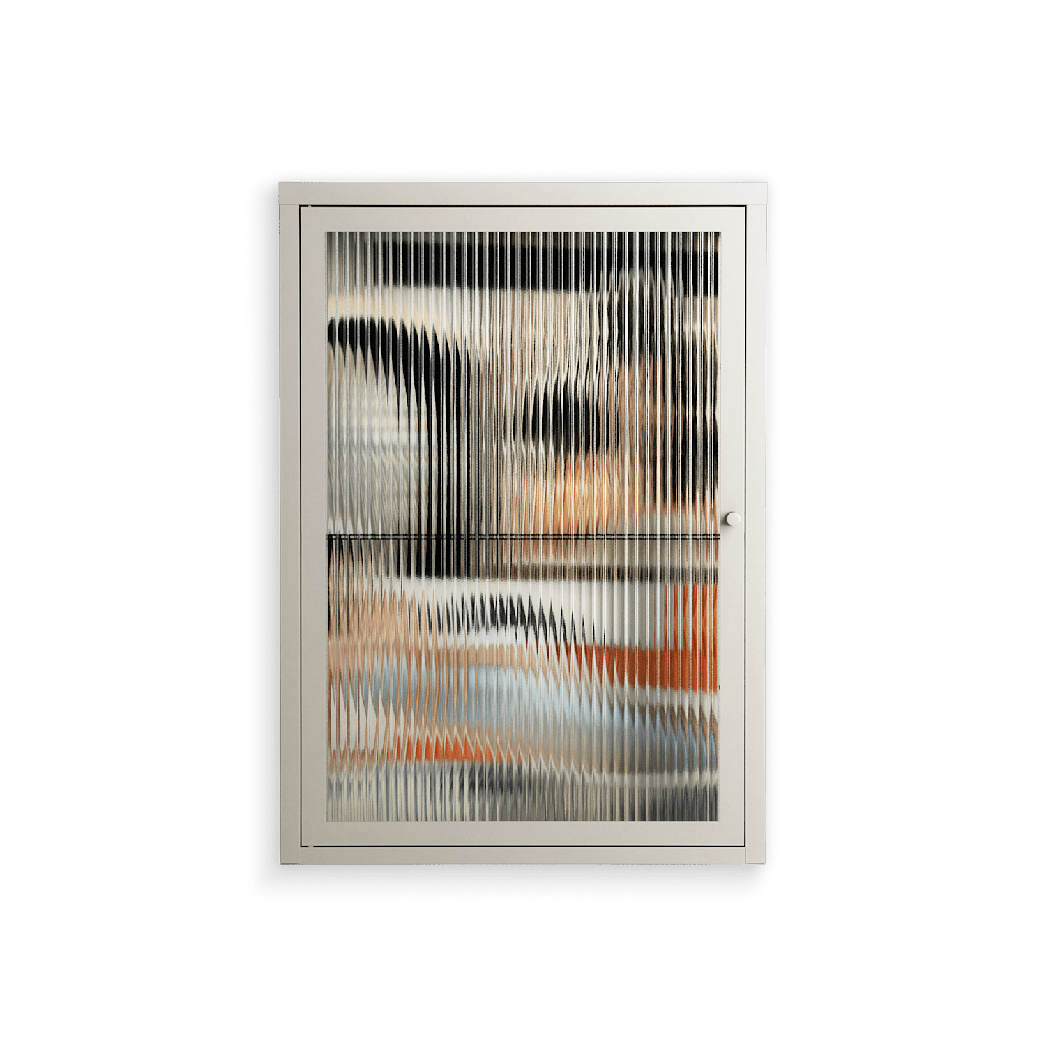 Sweet Far Away - Wall Cabinet - Sophie Goudman-Peachey - Pebble - Reeded glass