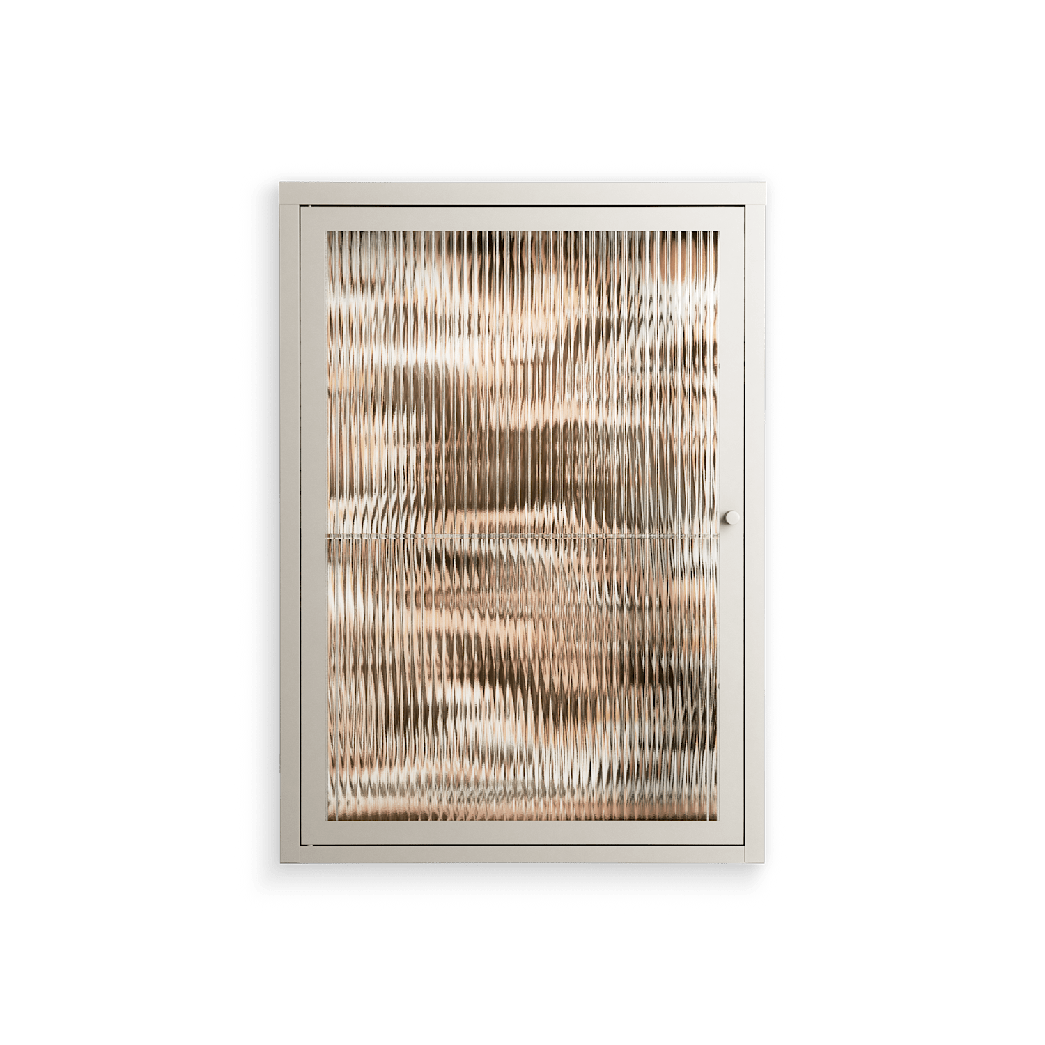 Delight Pink - Wall Cabinet - Diana Catchpole - Pebble - Reeded glass