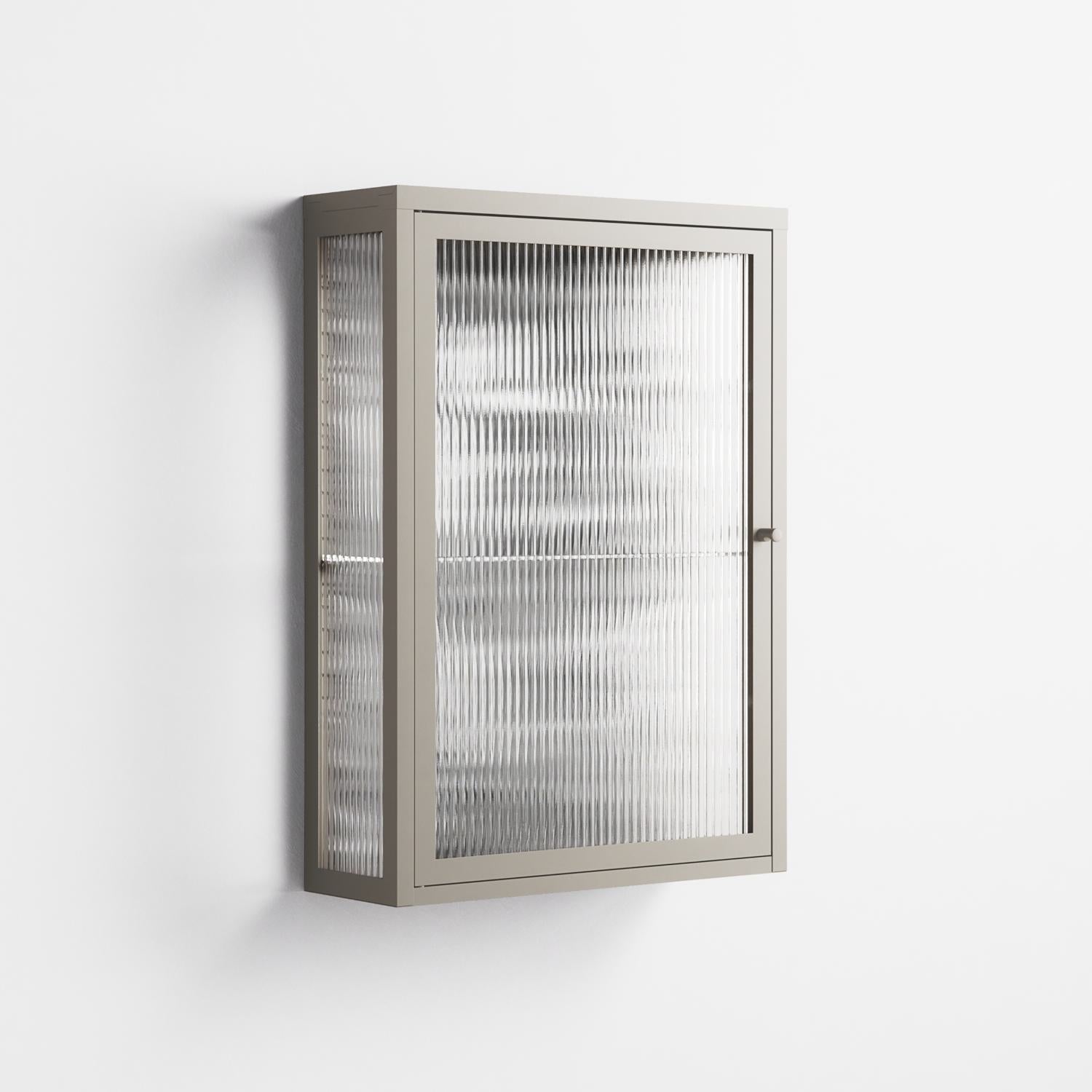 Flight Of Fancy - Wall Cabinet - Diana Catchpole - Pebble - Reeded glass