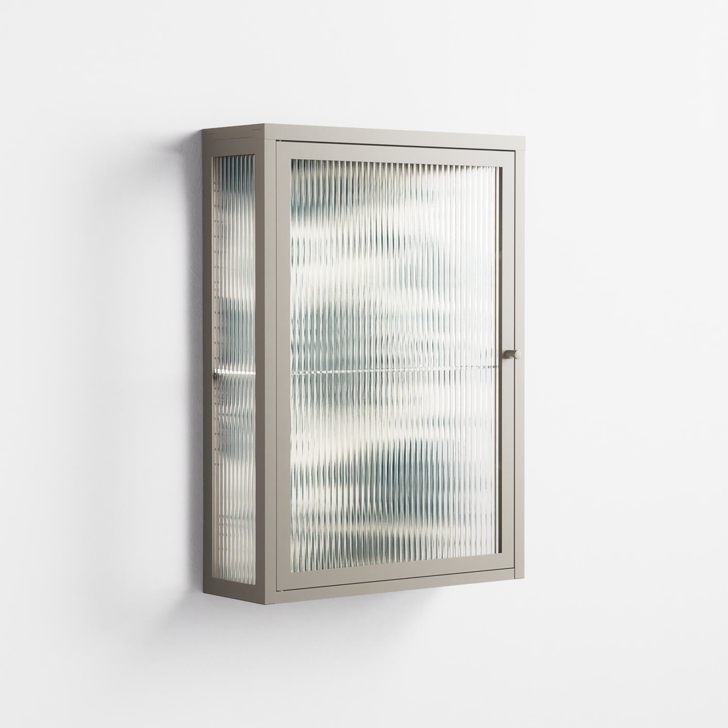 Ode to Summer 6 - Wall Cabinet - Diana Catchpole - Pebble - Reeded glass