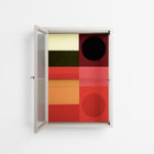 Turnstile - Wall Cabinet - Rikki Hewitt - Pebble - Reeded glass