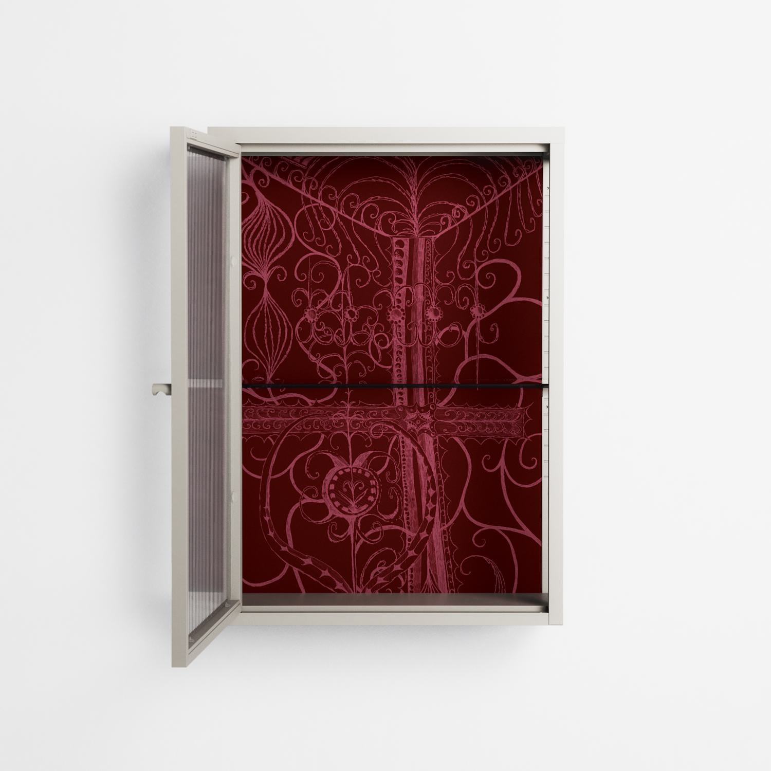 Ornaments - Wall Cabinet - Naia Escribano - Pebble - Reeded glass