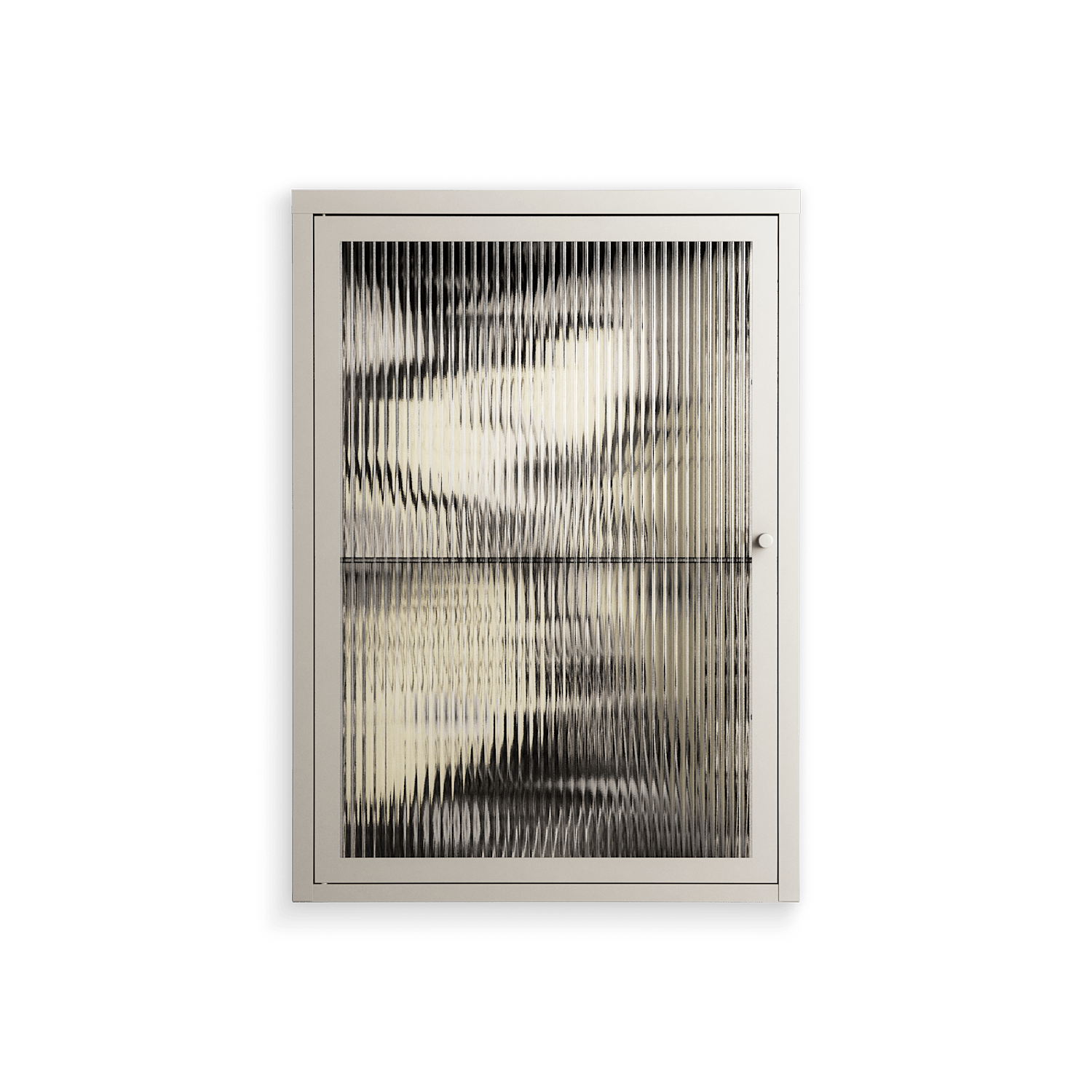 Oberon and Elgar - Wall Cabinet - Naia Escribano - Pebble - Reeded glass