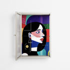 Chained To Perception - Wall Cabinet - Mathilda Kienast - Pebble - Reeded glass