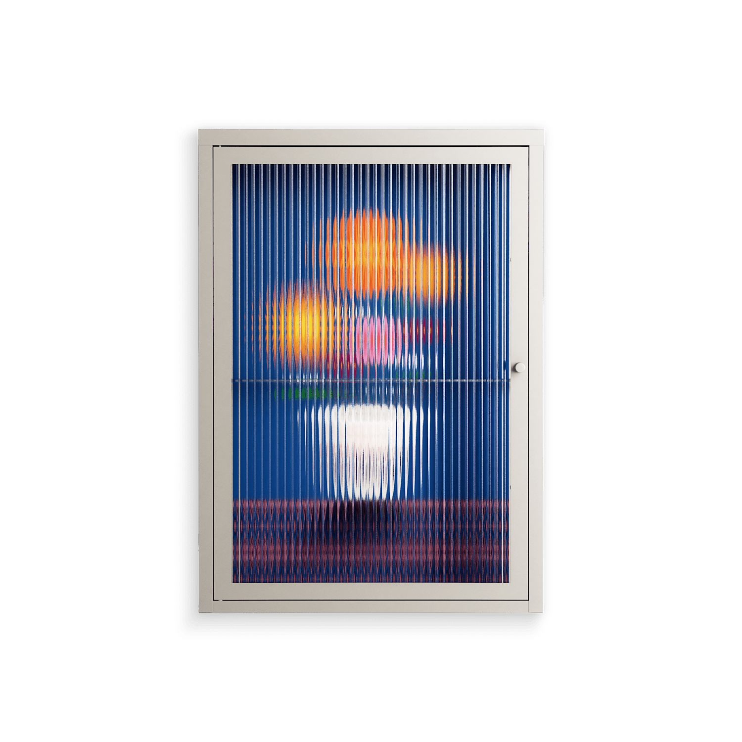 Flower Cup - Wall Cabinet - Mo Kalache - Pebble - Reeded glass